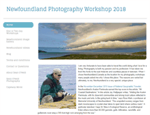 Tablet Screenshot of newfoundlandphotographyworkshop.com